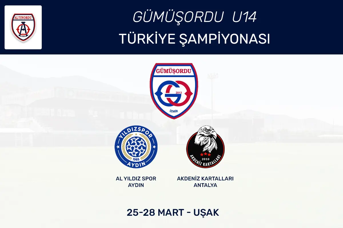 GÜMÜŞORDU U14 TAKIMIMIZIN RAKİPLERİ BELLİ OLDU